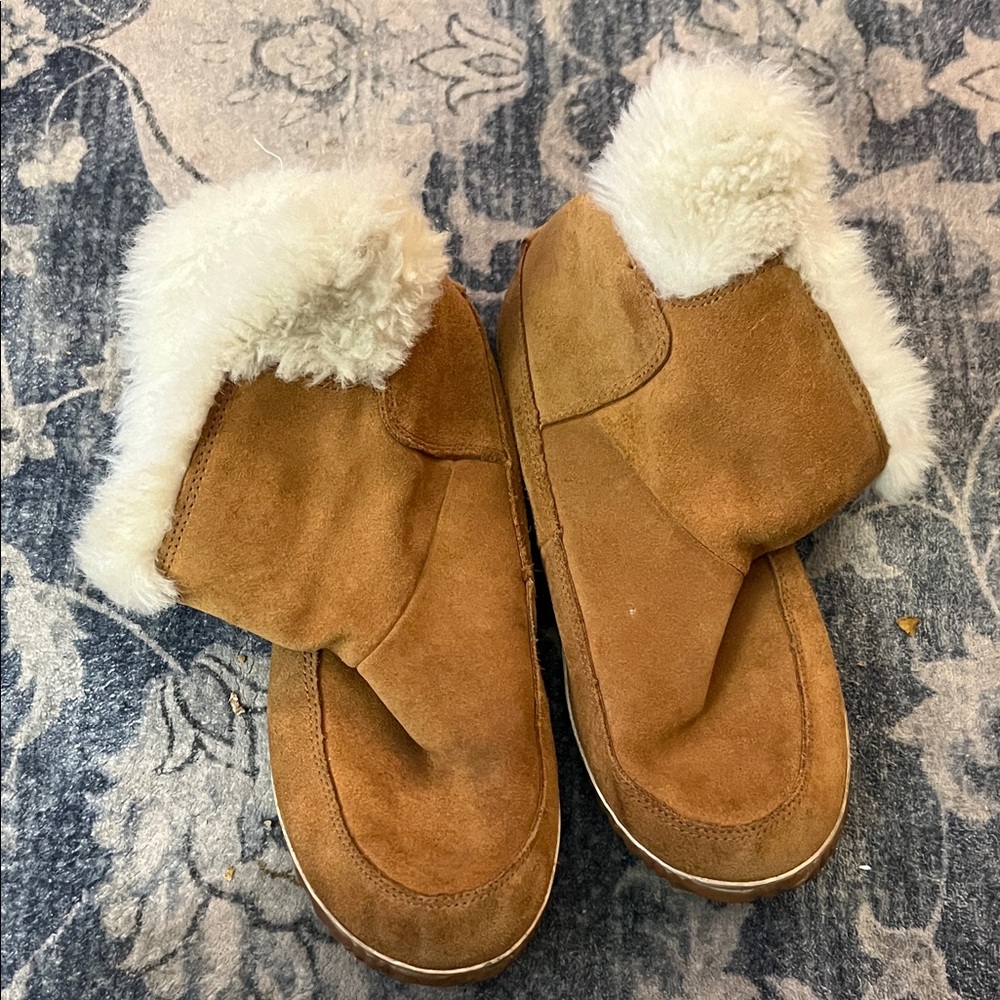 Sorel Cream Fur-Trimmed Boots